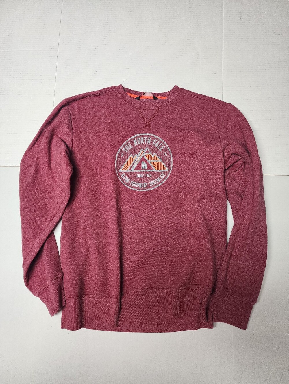The North Face Alpine Equipment Men's Size Small Burgundy Long Sleeve Sweatshirt